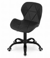 Krzesło obrotowe NOTO ekoskóra - czarne