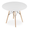 Stół TODI Okrągły 100cm - biały