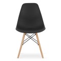 Krzesło OSAKA czarne / nogi naturalne x 3