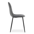 Krzesło ASTI - ciemny szary aksamit x 3