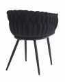 KRZESŁO ORION - AKSAMIT CZARNY - 2 SZT