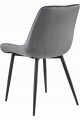 Krzesło BERA - ciemny szary aksamit / nogi czarne x 3