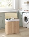 BAMBUSOWY KOSZ NA PRANIE / POJEMNIK NA ZABAWKI - 3 x 50L - NATURALNY