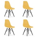 Krzesło OSAKA musztarda / nogi czarne x 4