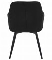 Krzesło JORK360 - czarny aksamit / nogi czarne x 2