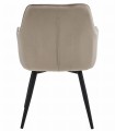 Krzesło JORK360 - ciemny beż aksamit / nogi czarne x 1