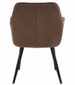 Krzesło JORK - brąz aksamit / nogi czarne x 2