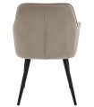 Krzesło JORK - ciemny beż aksamit / nogi czarne x 1