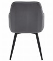 Krzesło NANA360 - ciemny szary aksamit / nogi czarne x 1