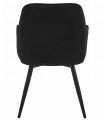 Krzesło NANA360 - czarny aksamit / nogi czarne x 1
