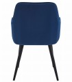 Krzesło NANA - granat aksamit / nogi czarne x 1