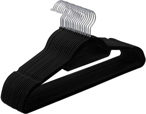 ZESTAW 50 WELUROWYCH WIESZAKÓW NA UBRANIA