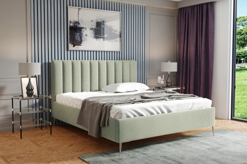 Łóżko tapicerowane glamour Megan 180/200