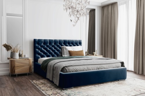 Łóżko tapicerowane pikowane Yusuf 2 180/200