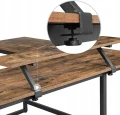 BIURKO NAROŻNE Z PODSTAWKĄ NA MONITOR - STYL LOFT