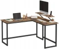 BIURKO NAROŻNE Z PODSTAWKĄ NA MONITOR - STYL LOFT