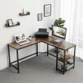 BIURKO NAROŻNE Z DWIEMA PÓŁKAMI - STYL LOFT