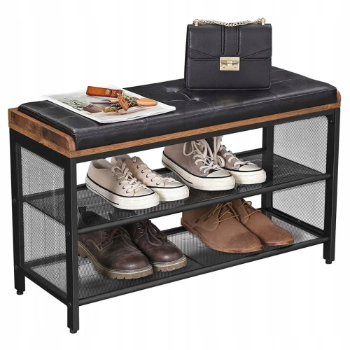 ŁAWKA SZAFKA NA BUTY Z SIEDZISKIEM - STYL LOFT