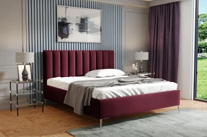 Łóżko tapicerowane glamour Megan 120/200