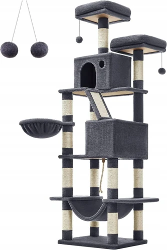 DRZEWKO DRAPAK DLA KOTA – CIEMNY - 206 CM