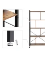 REGAŁ INDUSTRIALNY LOFT - 5 RUSTYKALNYCH PÓŁEK – 154 x 74 x 30
