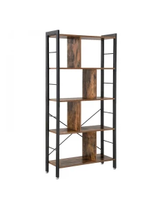 REGAŁ INDUSTRIALNY LOFT - 5 RUSTYKALNYCH PÓŁEK – 154 x 74 x 30