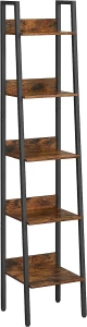 REGAŁ DRABINKOWY INDUSTRIALNY- 5 PÓŁEK - METALOWA RAMA - 170 x 33,8 x 30