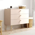 Komoda BOHO z szufladami - Róż naturalny cichy domyk