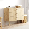 Komoda BOHO z szufladami - Róż naturalny cichy domyk