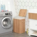 BAMBUSOWY KOSZ NA PRANIE / POJEMNIK NA ZABAWKI - 72L - NATURALNY