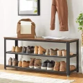 ŁAWKA NA BUTY DO PRZEDPOKOJU CZARNY METALOWY LOFT