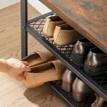 ŁAWKA NA BUTY DO PRZEDPOKOJU CZARNY METALOWY LOFT