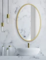 Lustro 60cm złota rama