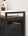 SZAFKA ORGANIZER BL3 - CZARNY Z RUSTYKALNYM BLATEM