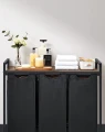 SZAFKA ORGANIZER BL3 - CZARNY Z RUSTYKALNYM BLATEM