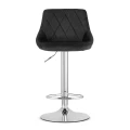 Hoker KAST - aksamit czarny / baza chrom x 2