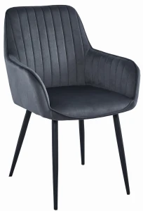 KRZESŁO SOLDEN - AKSAMIT CIEMNY SZARY - 1 SZT