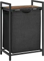 SZAFKA ORGANIZER BL1 - CZARNY Z RUSTYKALNYM BLATEM