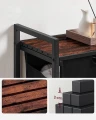 SZAFKA ORGANIZER BL1 - CZARNY Z RUSTYKALNYM BLATEM