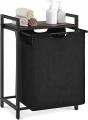 SZAFKA ORGANIZER BL1 - CZARNY Z RUSTYKALNYM BLATEM