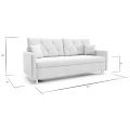 Nowoczesna Trzyosobowa Sofa Zenith Z Przeszyciami