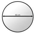 Lustro 60cm czarna rama
