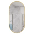 Lustro owalne 80x40cm złota rama