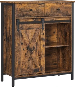 KOMODA RUSTYKALNA Z DWIEMA SZUFLADAMI - 70 x 30 x 80