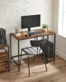 BIURKO KOMPUTEROWE Z DWIEMA PÓŁKAMI - STYL LOFT