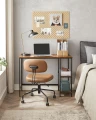 BIURKO KOMPUTEROWE Z DWIEMA PÓŁKAMI - STYL LOFT