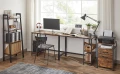 BIURKO KOMPUTEROWE Z DWIEMA PÓŁKAMI - STYL LOFT