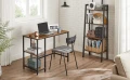 BIURKO KOMPUTEROWE Z DWIEMA PÓŁKAMI - STYL LOFT