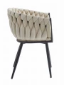 KRZESŁO ORION - AKSAMIT BEŻ - 1 SZT
