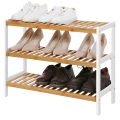 SZAFKA NA BUTY - DREWNO I BIEL - STYL SKANDYNAWSKI - 70 X 55 X 26